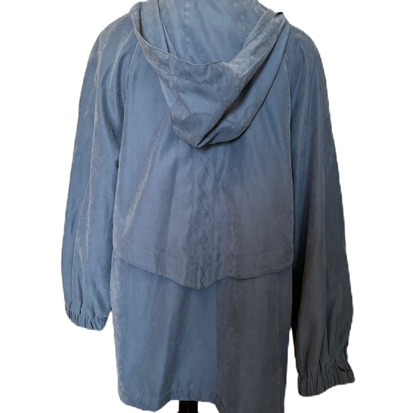 EUC Westbound Blue Rain Coat/Wind Breaker with Hood - Picture 3 of 5